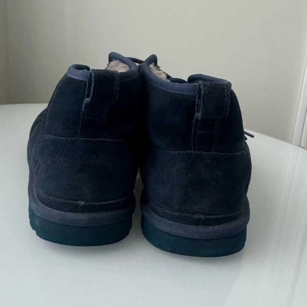 UGG Neumel Blue Boots Size 13 Suede + Shearling + Wool Chukka Boots | Coastal